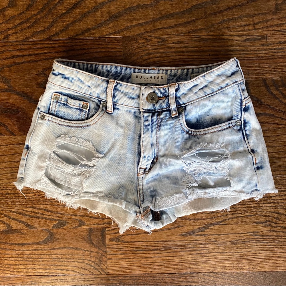 Bullhead Acid Washed Shorts